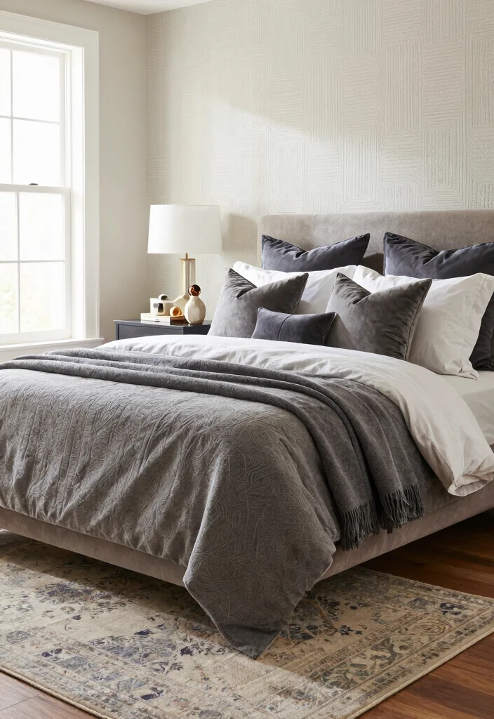 18 Large Bedroom Ideas Master Suite Layout for Luxury Living - 2. Layered Textures 1