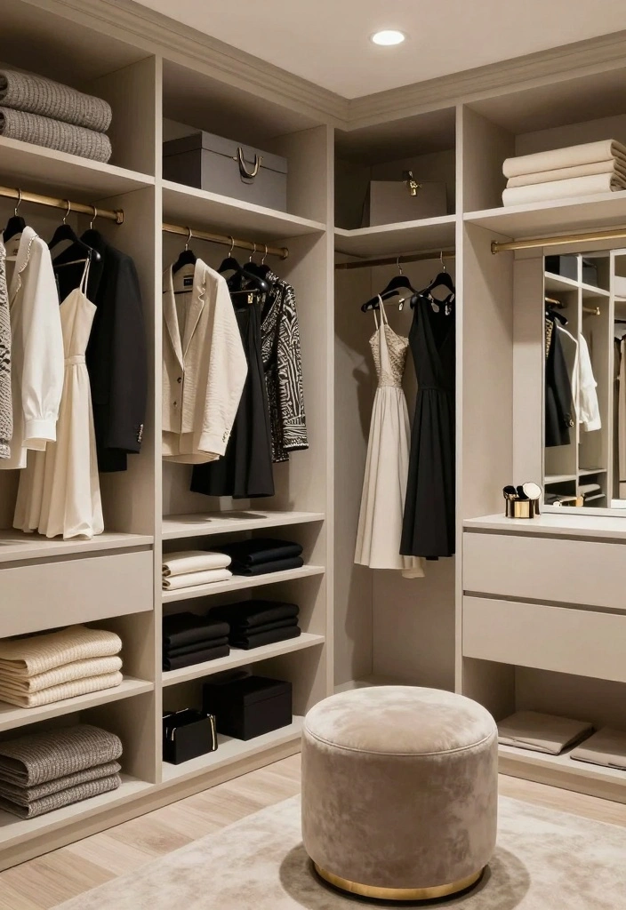 18 Large Bedroom Ideas Master Suite Layout for Luxury Living - 7. Custom Walk-in Closets 1