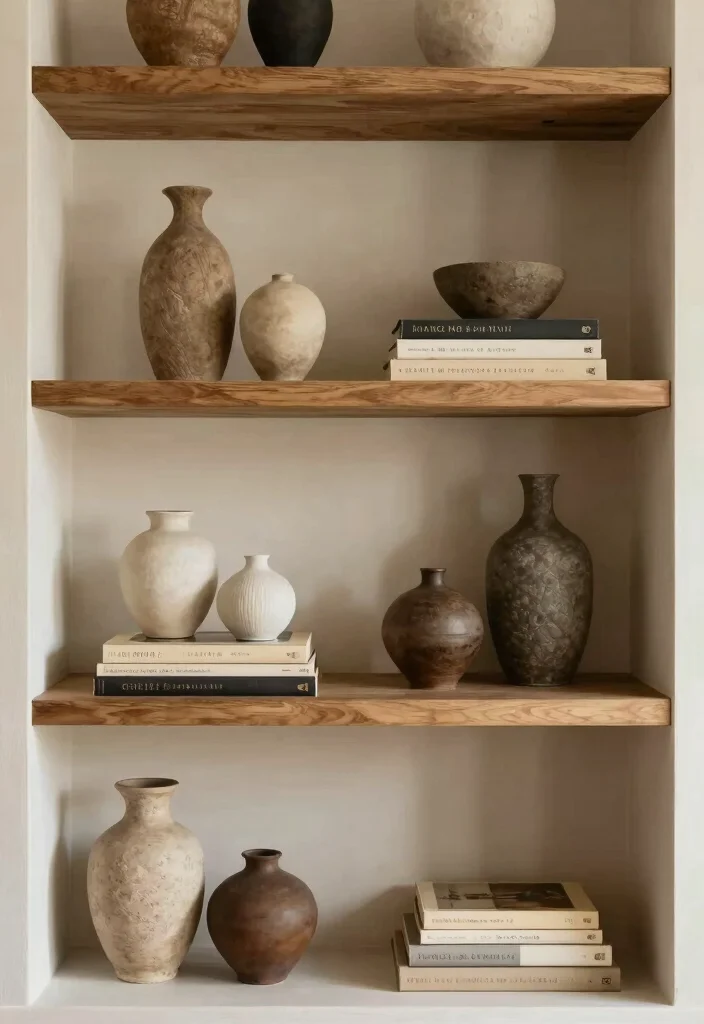18 Living Room Shelf Decor Ideas Built Ins Styled Right - 12. Layer Your Decor 1