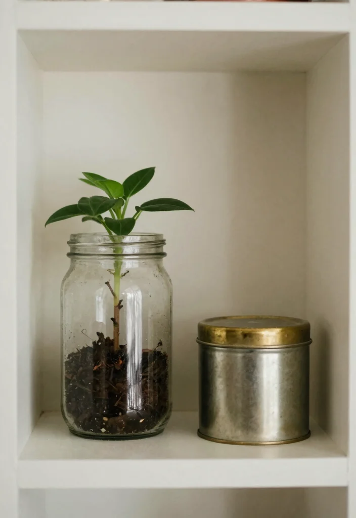 18 Living Room Shelf Decor Ideas Built Ins Styled Right - 16. Use Unique Containers 1