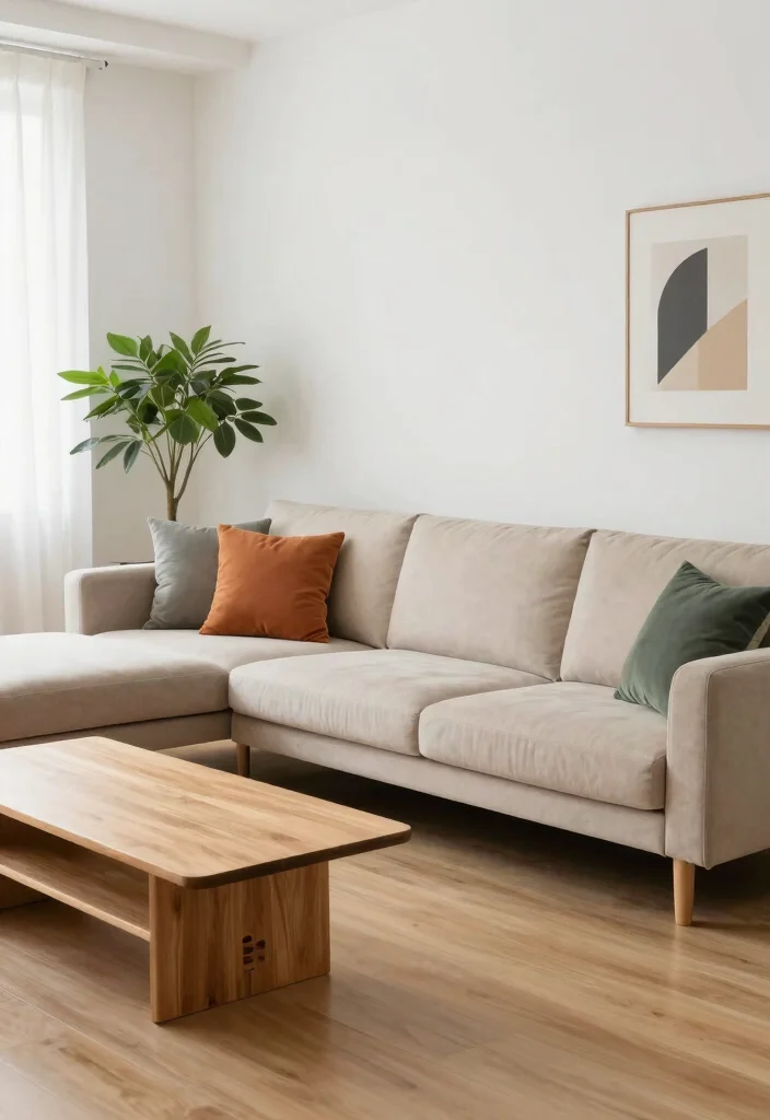 18 Sofas Ideas Living Room Modern L Shape Designs - 1. Minimalist Chic L-Shape Sofa 1