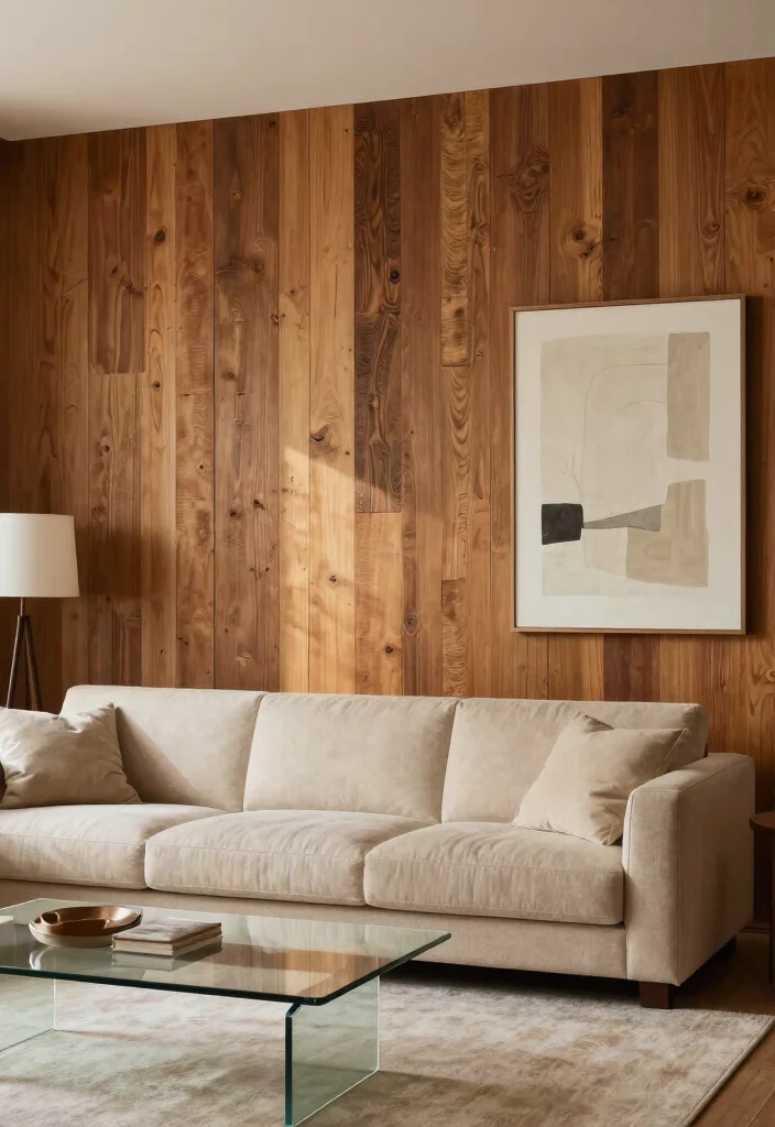 18 Wall Design in Living Room Ideas for Visual Impact and Style - 2. Textured Wall Panels 1