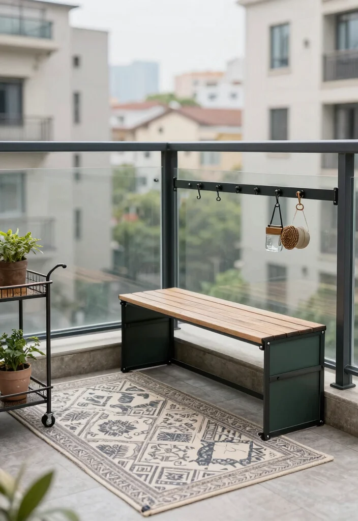 12 Juliet Balcony Styles for Small-Space Romantics - 12. Multi-Purpose Space 1