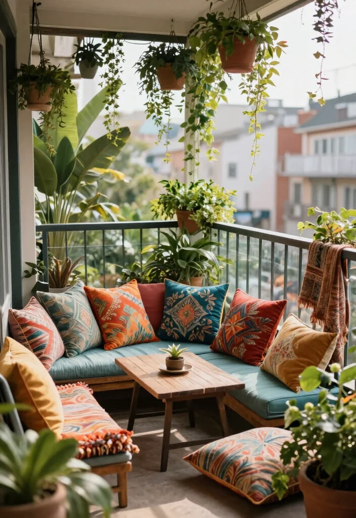 12 Juliet Balcony Styles for Small-Space Romantics - 2. Bohemian Oasis 1