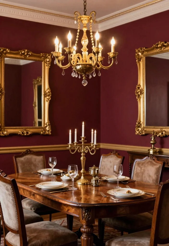 12 Paint Palettes Every Farmhouse Renovation Needs - 10. Rich Burgundy and Gold 1