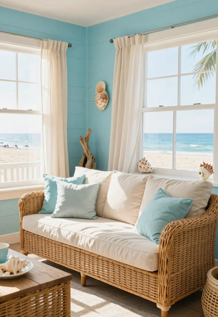 12 Paint Palettes Every Farmhouse Renovation Needs - 12. Bright Sky Blue and Sand 1