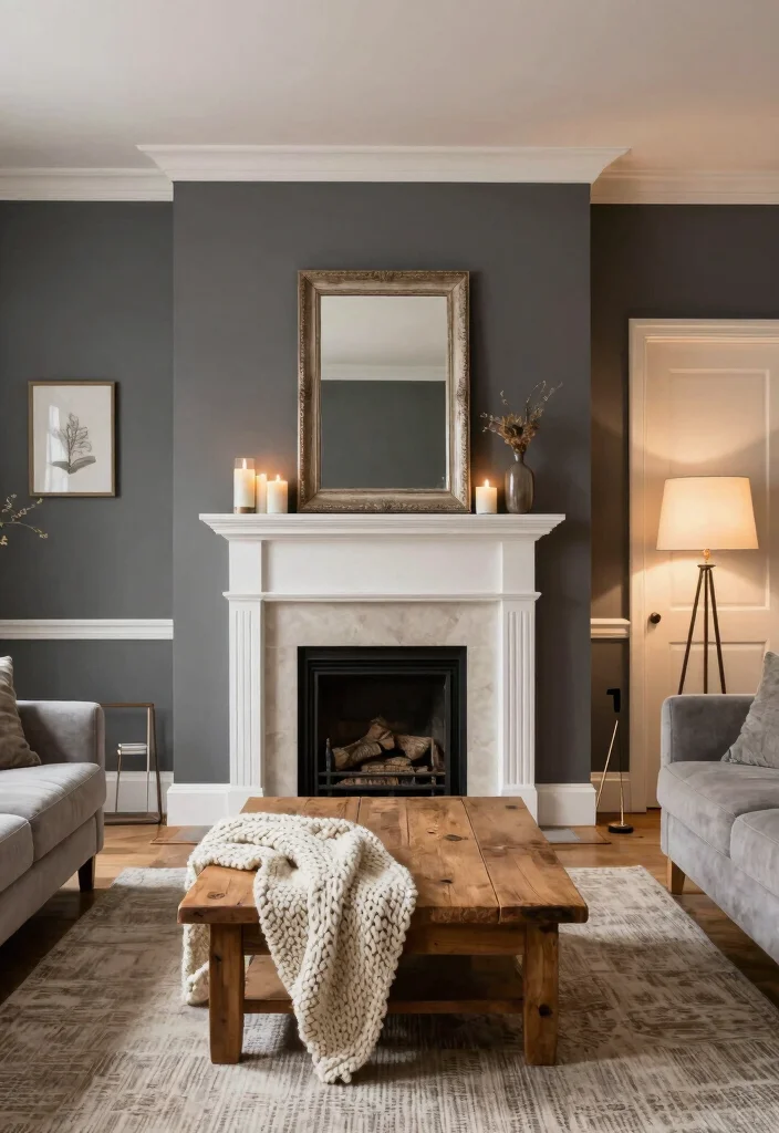 12 Paint Palettes Every Farmhouse Renovation Needs - 3. Charcoal Gray and Warm White 1