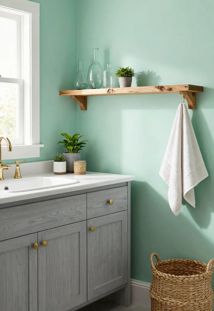 12 Paint Palettes Every Farmhouse Renovation Needs - 7. Cool Mint and Driftwood Gray 1