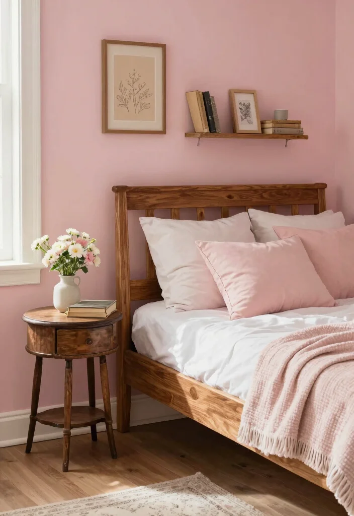 12 Paint Palettes Every Farmhouse Renovation Needs - 8. Blush Pink and Rustic Brown 1