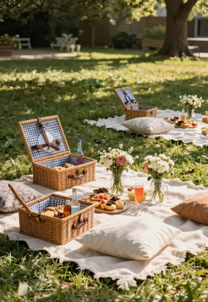 12 Romantic Vow Renewal Backyards for Couples - 11. Sweetheart Picnic 1