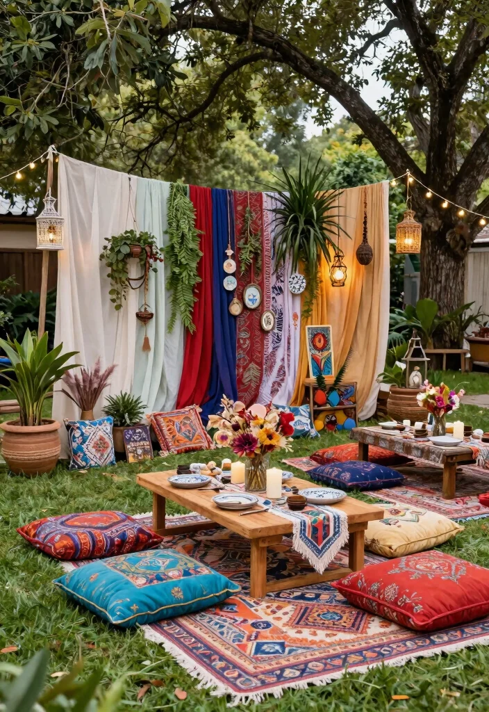 12 Romantic Vow Renewal Backyards for Couples - 3. Bohemian Bliss 1
