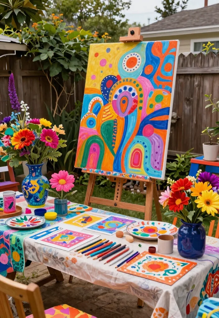 12 Romantic Vow Renewal Backyards for Couples - 9. Artistic Expression 1