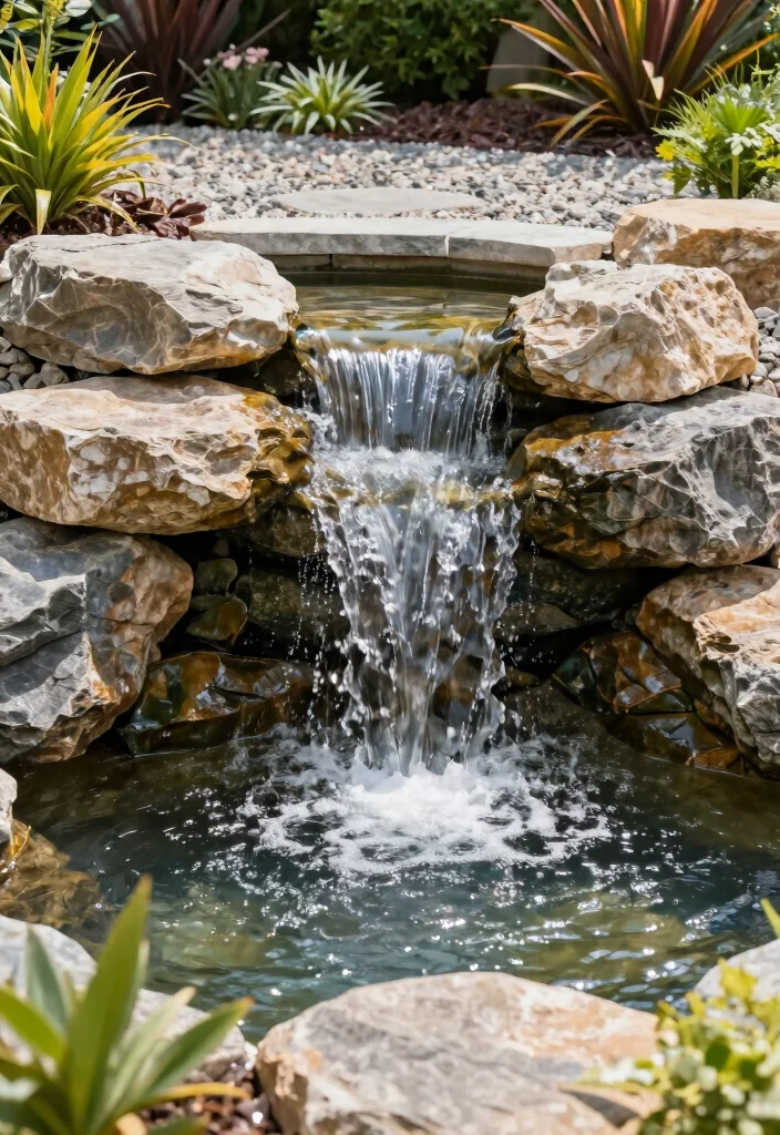 13 DIY Backyard Waterfall Projects for Nature Lovers - 8. DIY Pondless Waterfall 1
