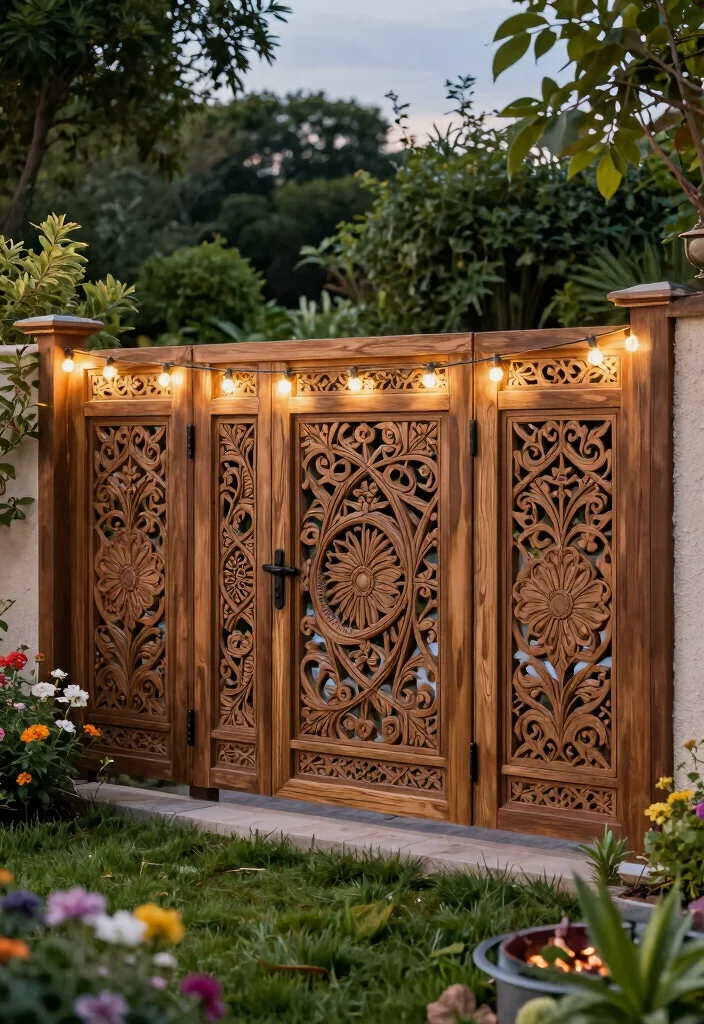 13 Horizontal Fence Designs for Privacy Seekers - 9. Decorative Panel Fence 1