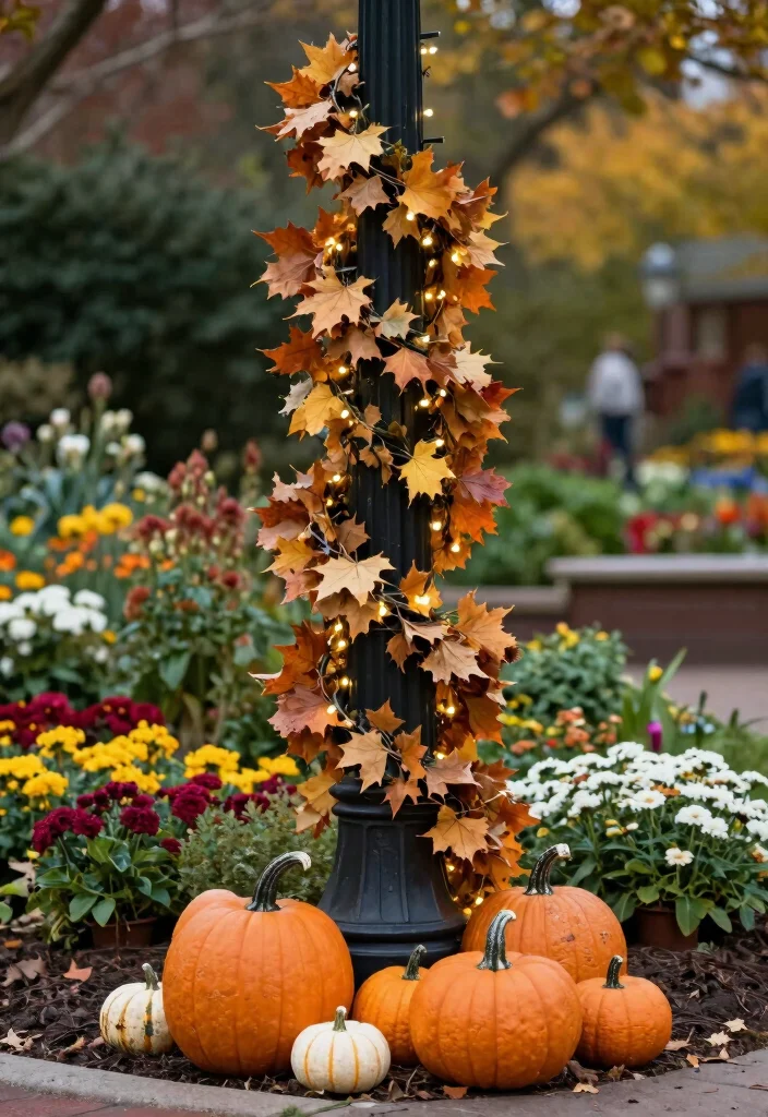 13 Lighting Posts That Add Curb Appeal - 13. Seasonal Decor Options 1