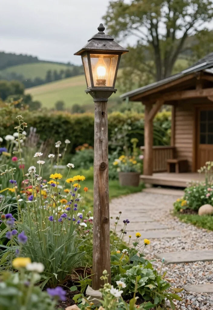 13 Lighting Posts That Add Curb Appeal - 3. Rustic Lantern Appeal 1
