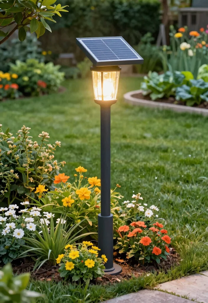 13 Lighting Posts That Add Curb Appeal - 4. Solar-Powered Eco-Friendly Options 1