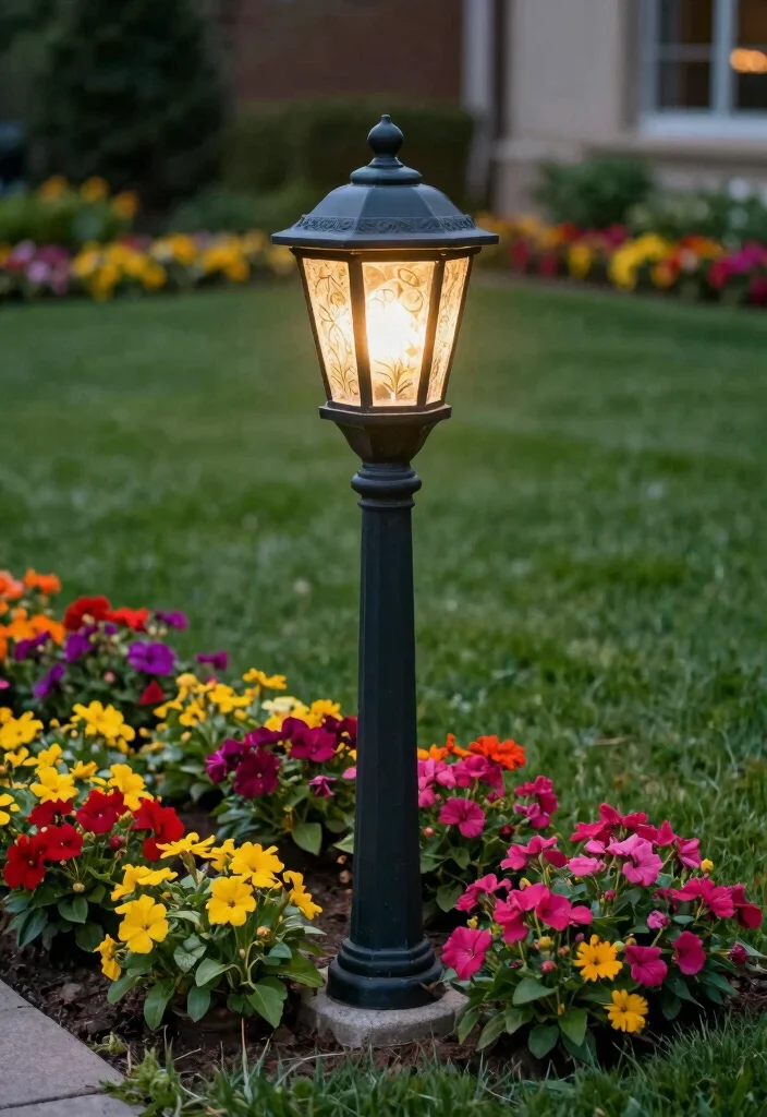 13 Lighting Posts That Add Curb Appeal - 5. Decorative Post Caps for Enhanced Style 1