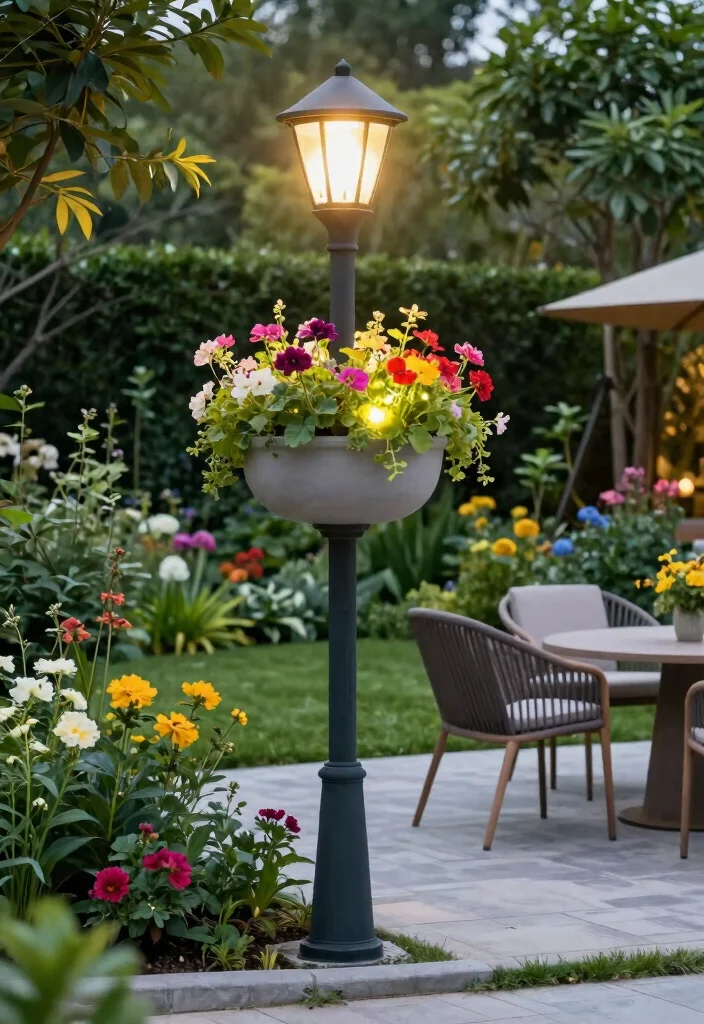 13 Lighting Posts That Add Curb Appeal - 8. Multi-functional Light Posts 1