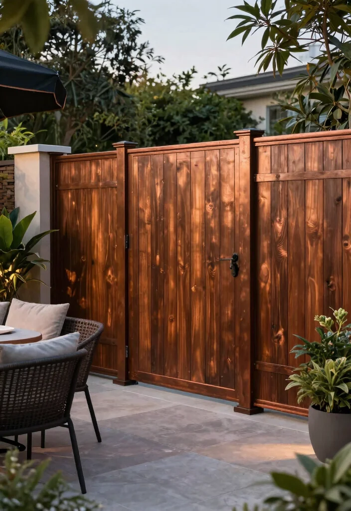 13 Stain Colors That Protect Cedar Fences - 10. Burnished Copper 1