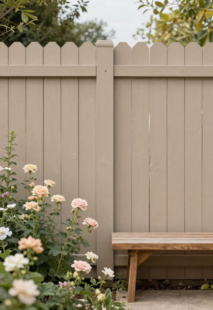 13 Stain Colors That Protect Cedar Fences - 11. Soft Taupe 1