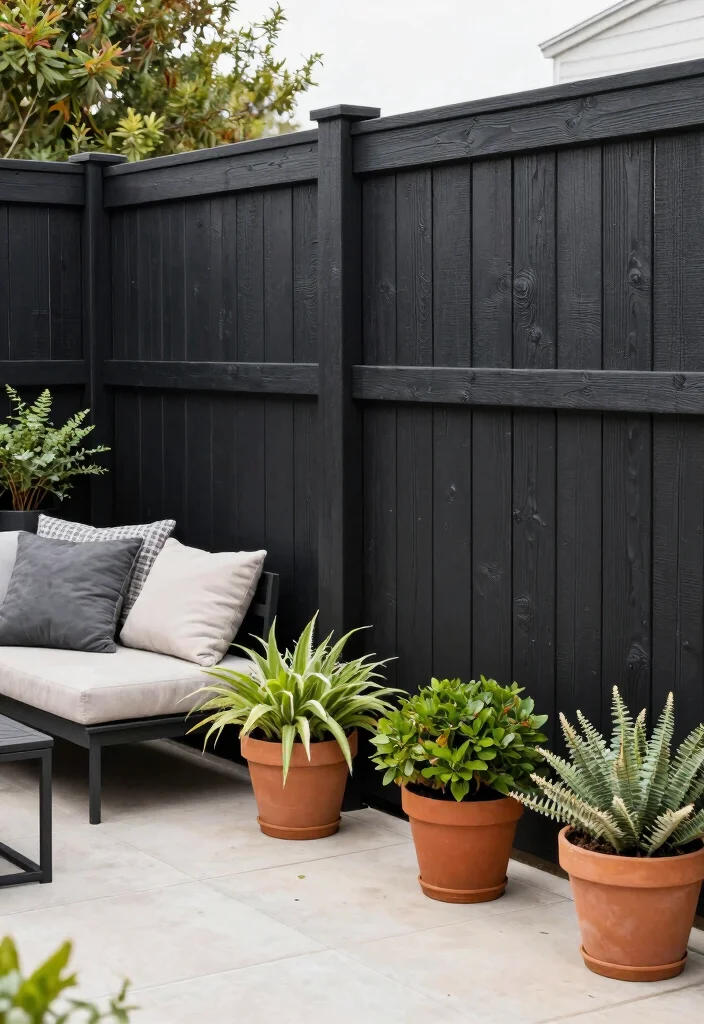 13 Stain Colors That Protect Cedar Fences - 5. Charcoal Black 1