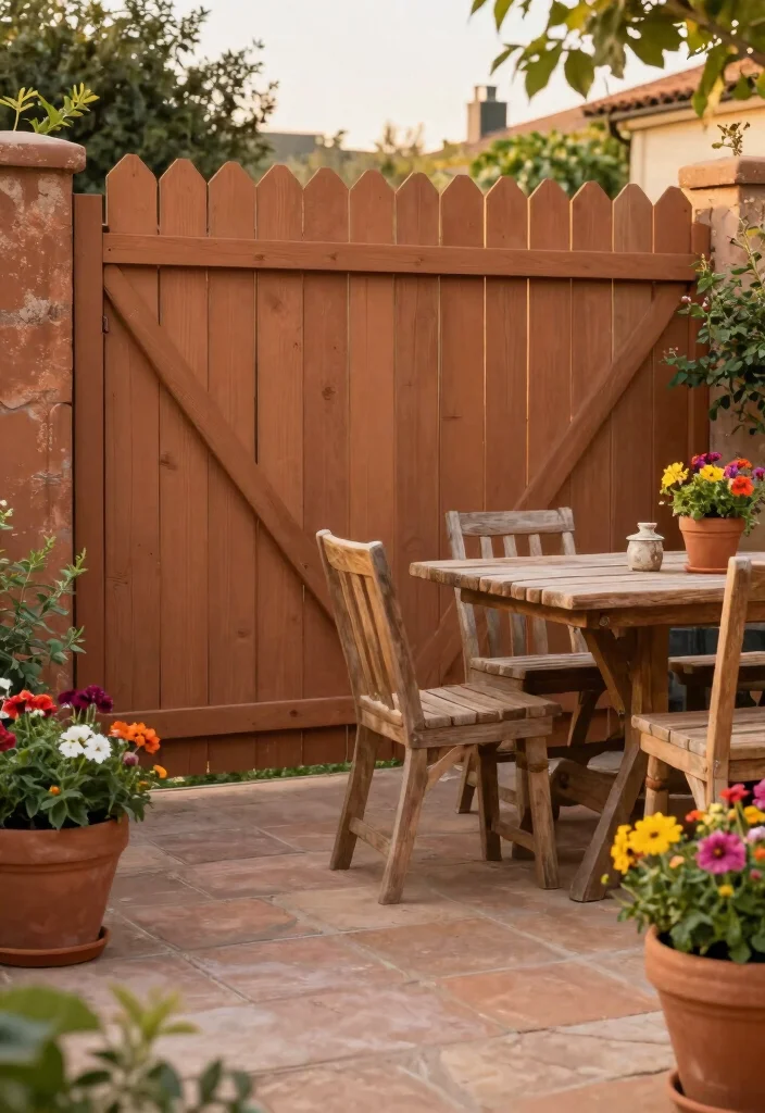 13 Stain Colors That Protect Cedar Fences - 8. Terra Cotta 1