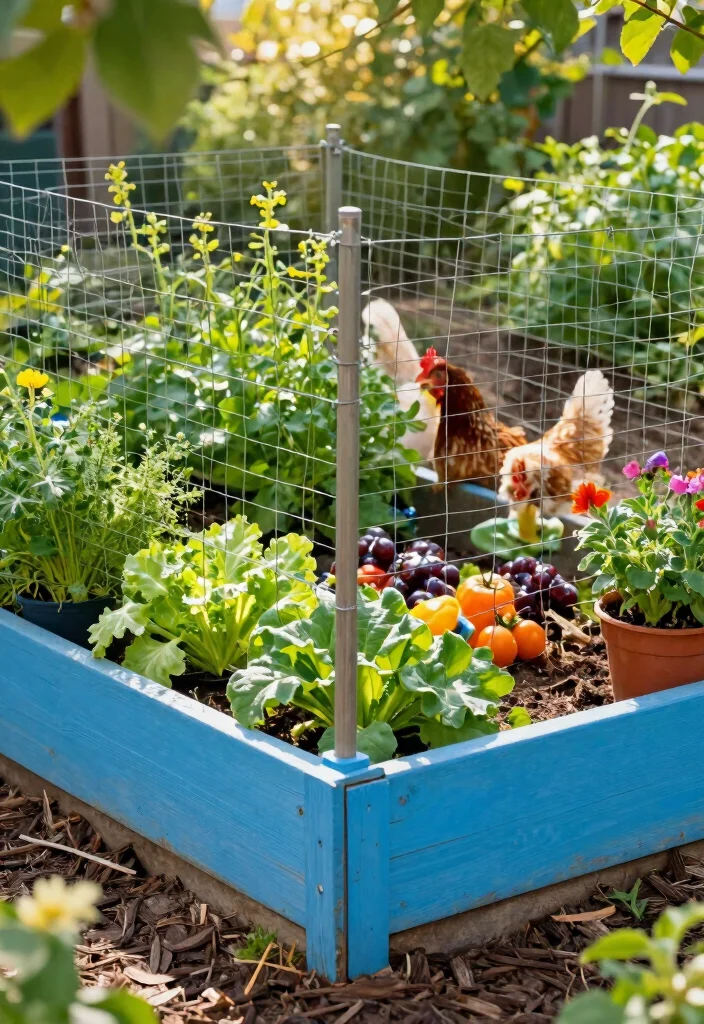 14 Chicken Wire Fence Setups for Hobby Farmers - 1. Raised Garden Bed Enclosures 1