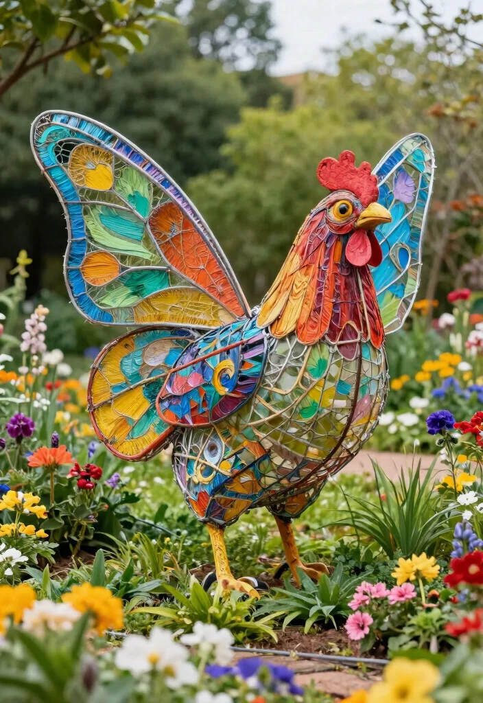 14 Chicken Wire Fence Setups for Hobby Farmers - 6. Chicken Wire Art Installations 1