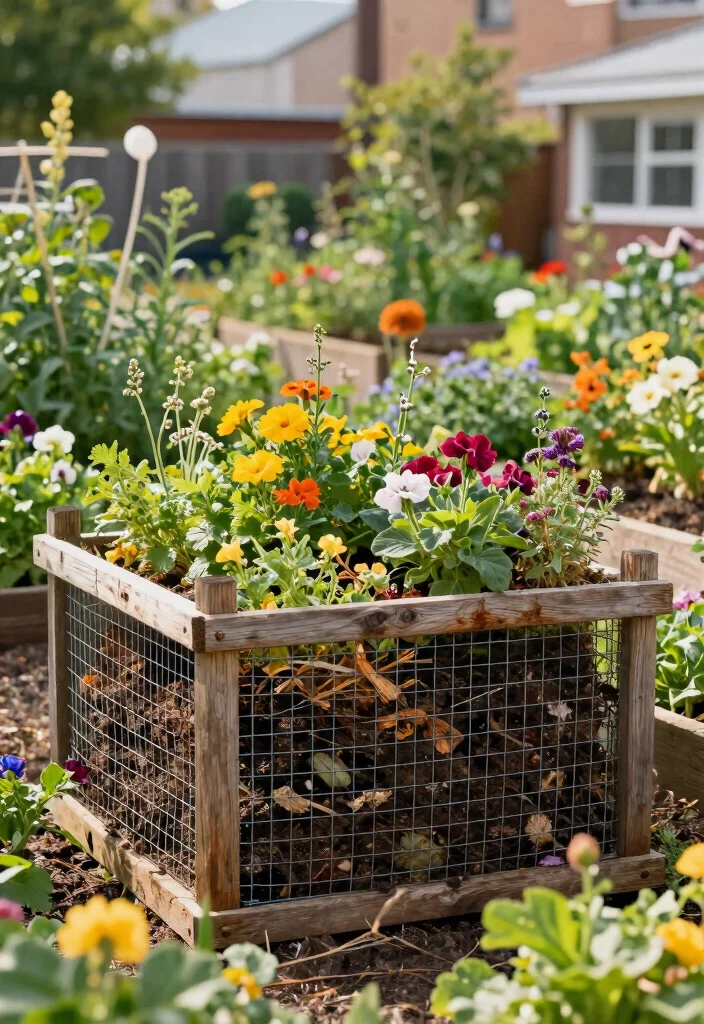 14 Chicken Wire Fence Setups for Hobby Farmers - 9. Chicken Wire Compost Bin 1