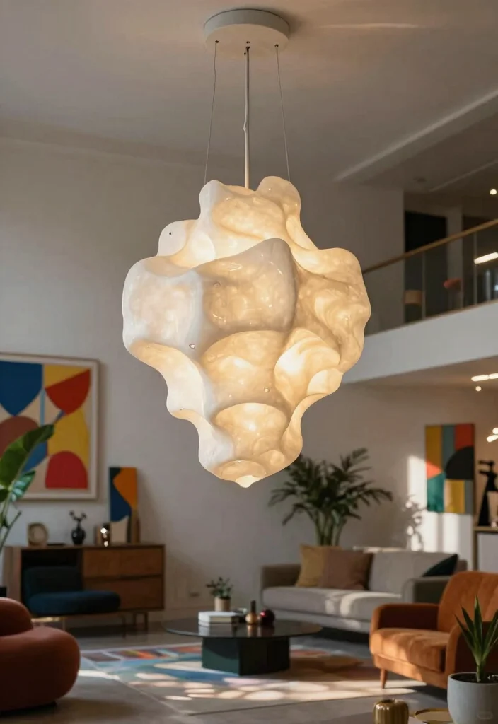 14 Industrial Lighting for Loft-Living Professionals - 10. Artistic Sculptural Lights 1
