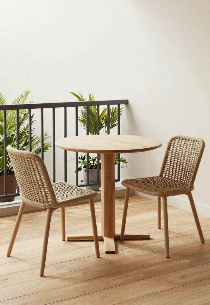 14 Japandi Balcony Ideas for Minimalist Professionals - 3. Japandi Style Furniture 1