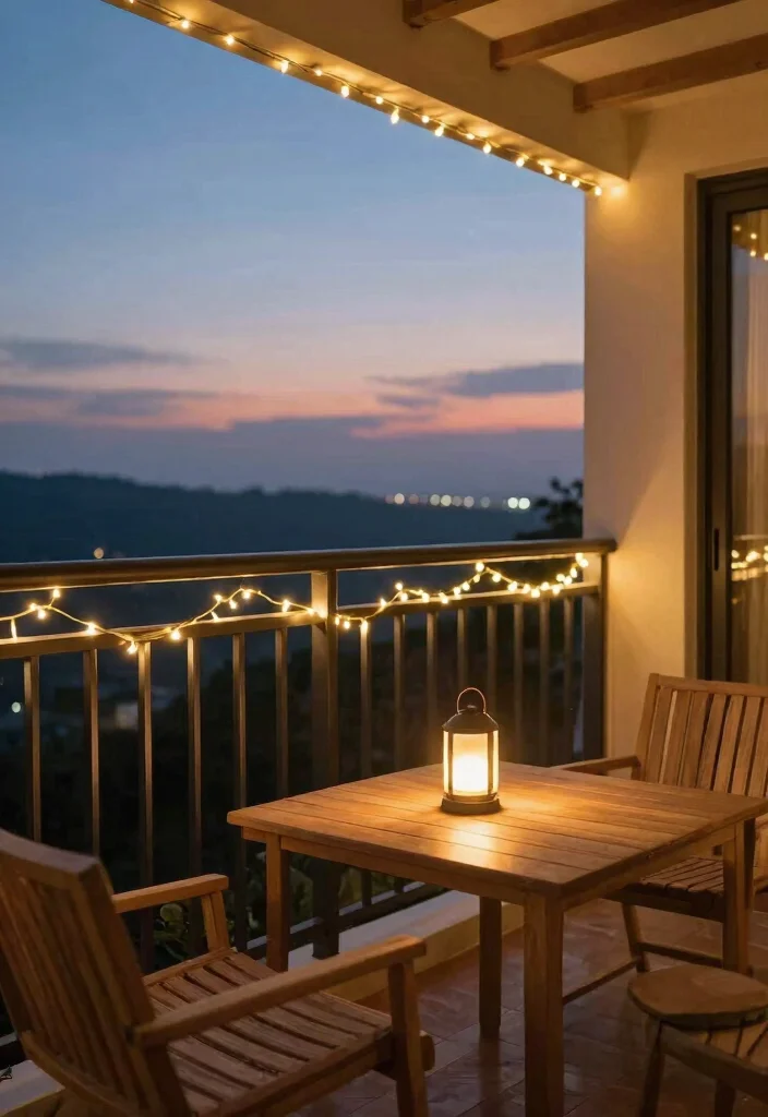 14 Japandi Balcony Ideas for Minimalist Professionals - 4. Minimalist Lighting 1