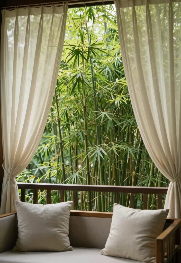14 Japandi Balcony Ideas for Minimalist Professionals - 6. Natural Privacy Screens 1