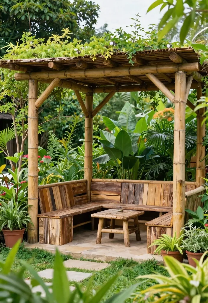 14 Pergola Structures for Shaded Lounging Lovers - 14. Eco-Friendly Pergola 1