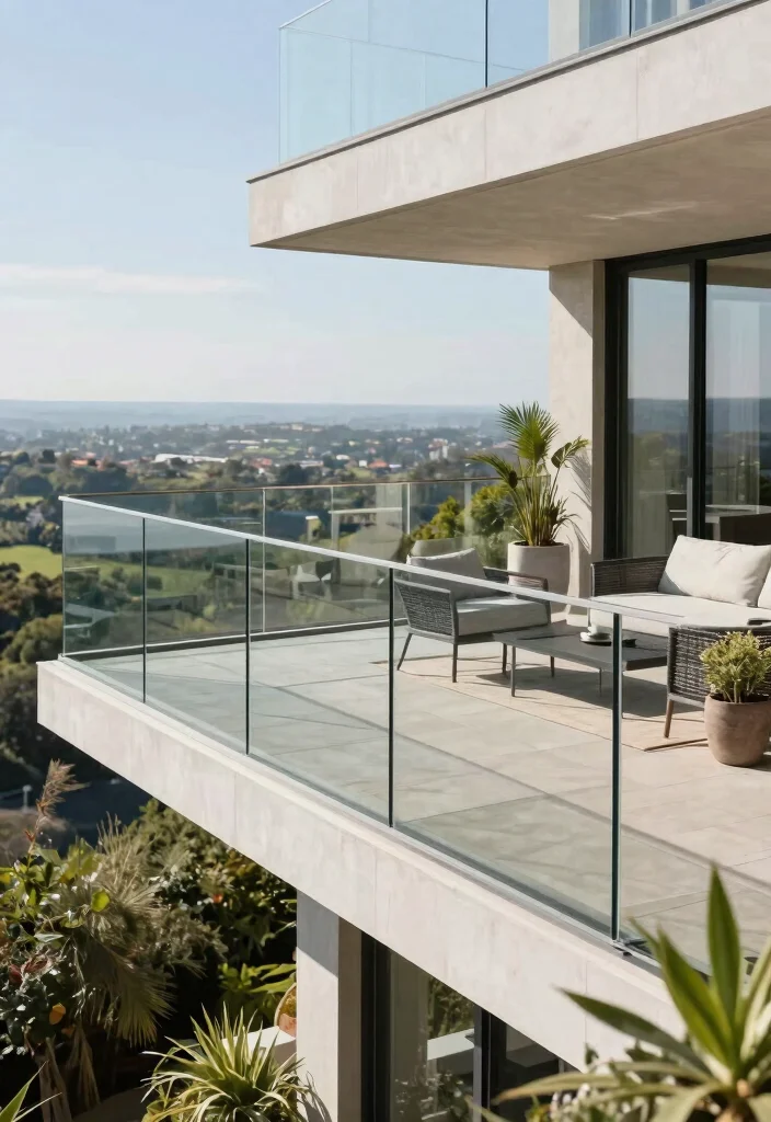 14 Railing Options for Elevated Deck Builders - 2. Modern Glass Railings 1