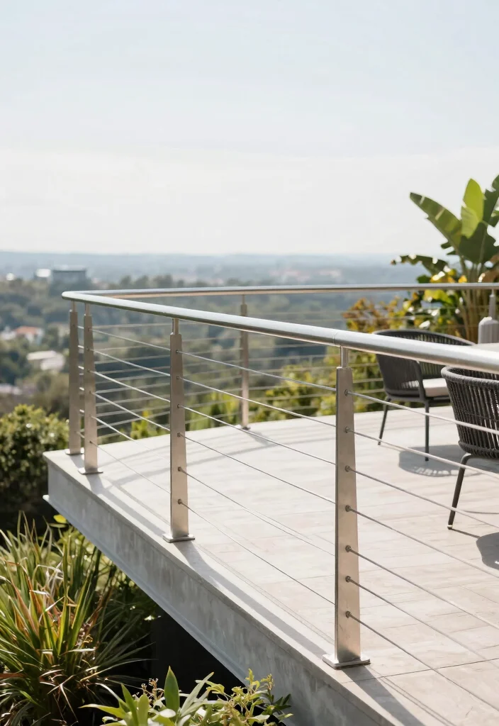14 Railing Options for Elevated Deck Builders - 5. Cable Railings 1
