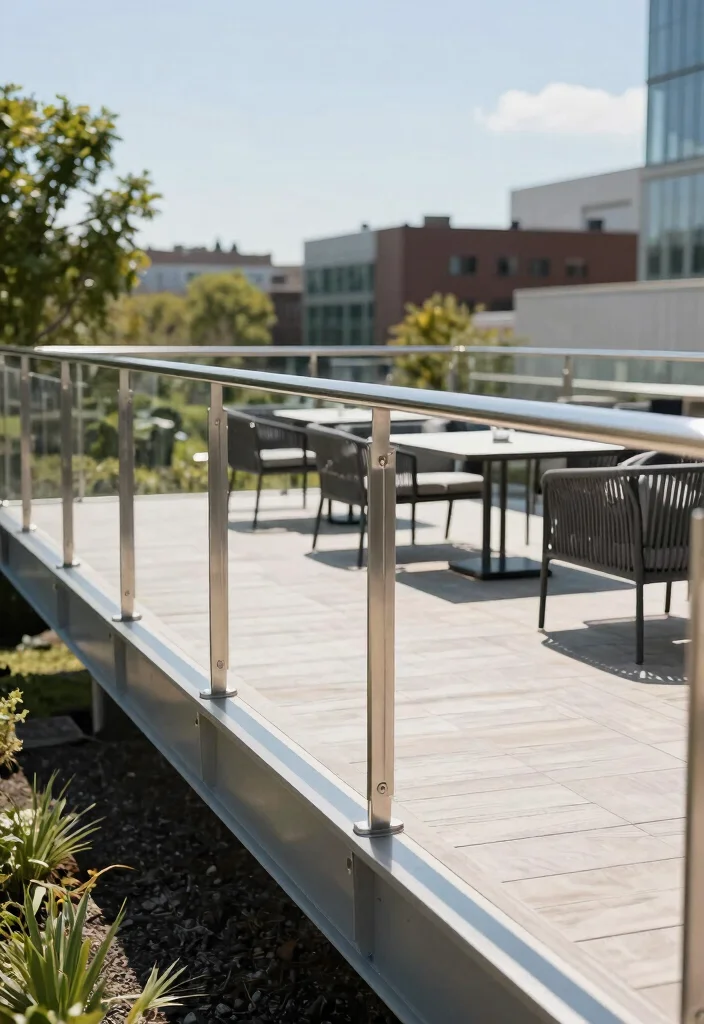 14 Railing Options for Elevated Deck Builders - 8. Steel Railings 1
