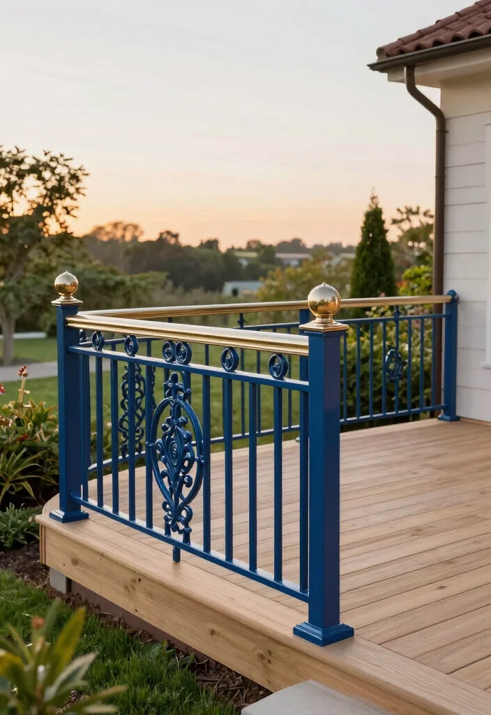 14 Railing Options for Elevated Deck Builders - 9. Decorative Aluminum Railings 1