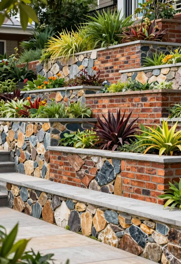 14 Retaining Wall Designs That Hold Strong for Years - 12. Hybrid Walls 1