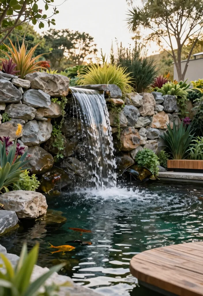 14 Retaining Wall Designs That Hold Strong for Years - 14. Integrated Water Features 1