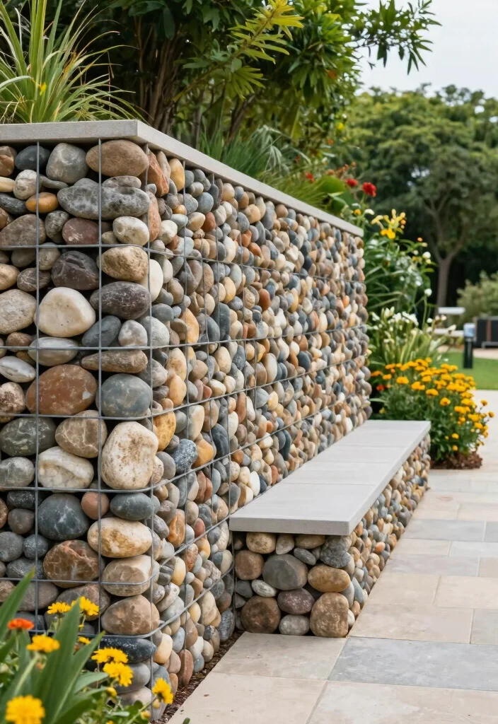 14 Retaining Wall Designs That Hold Strong for Years - 4. Gabion Walls 1
