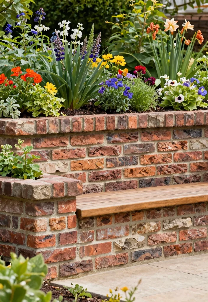 14 Retaining Wall Designs That Hold Strong for Years - 7. Brick & Mortar Charm 1