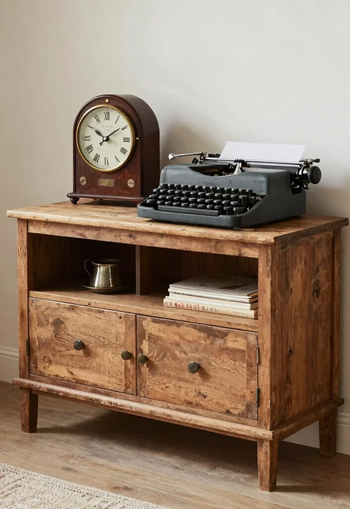 14 Styled TV Stands for Country-Home Enthusiasts - 13. Vintage Finds 1