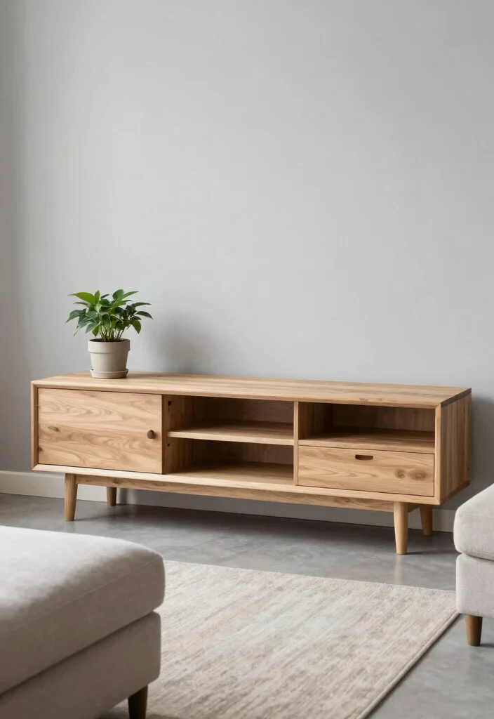 14 Styled TV Stands for Country-Home Enthusiasts - 2. Minimalist Elegance 1