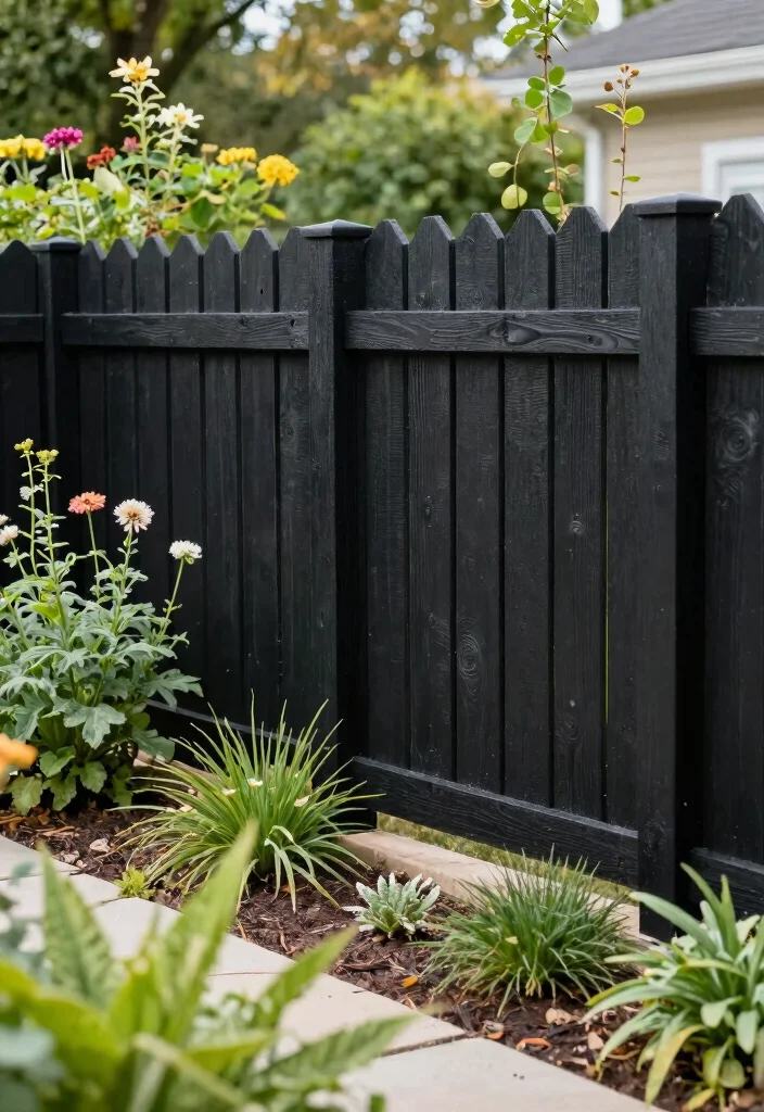 15 Black Fencing Styles for Dramatic Home Updates - 15. Eco-Friendly Fencing Solutions 1