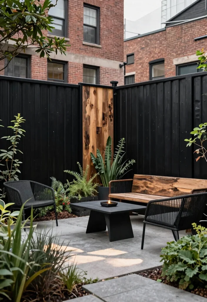 15 Black Fencing Styles for Dramatic Home Updates - 5. Industrial Chic 1