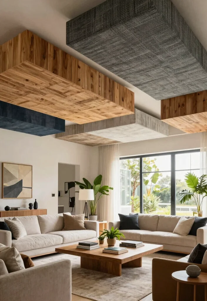 15 Decorative Light Covers That Hide Ugliness - 14. Layered Ceiling Canopies 1