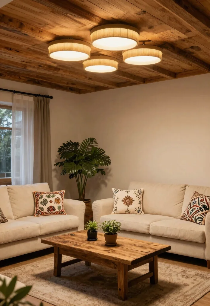 15 Decorative Light Covers That Hide Ugliness - 4. Rustic Wooden Covers 1