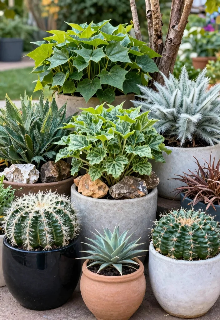 15 Fall Planter Ideas for Seasonal Decorators - 11. Layered Textures 1